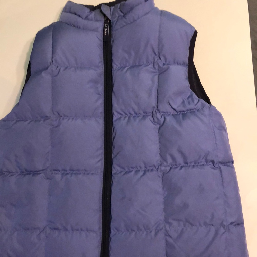 Purple, irreversible puff vest